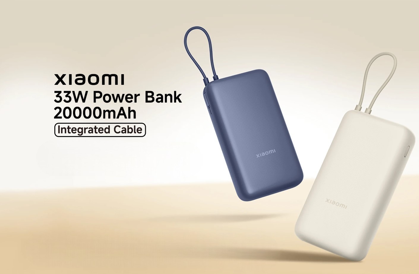 Xiaomi Power Bank 20000mAh 33W s integrovaným USB-C kabelem-mini